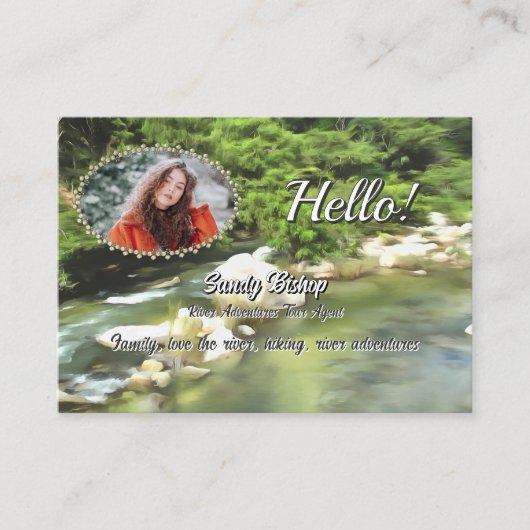 River South 0365 QR Code Social Calling Visitekaartje (Voorkant)