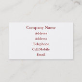 RIVER SPIRIT VISITEKAARTJE (Achterkant)