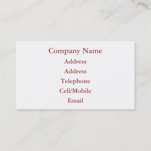 RIVER SPIRIT VISITEKAARTJE (Achterkant)