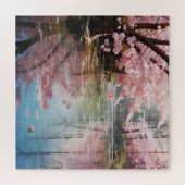 River Spring Bloeiende Bomen Legpuzzel (Horizontaal)