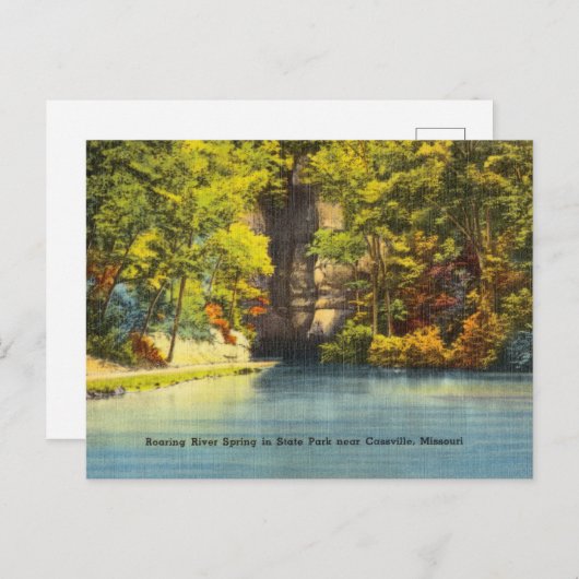 River Spring State Park, Cassville, Missouri Briefkaart (Voorkant / Achterkant)