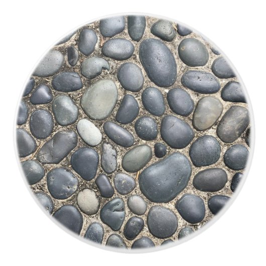 River Stone Pattern Keramische Knop (Voorkant)