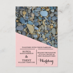 River Stones kiezelstenen bruiloft Kaart