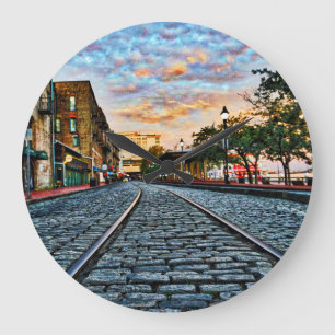 River Street, Savannah Clock Grote Klok