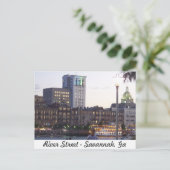 River Street - Savannah, Georgia Briefkaart (Staand voorkant)