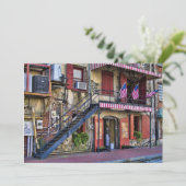  River Street, Savannah, Georgia Invitation Kaart (Staand voorkant)