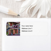  River Street Savannah Georgia Travel Foto Etiket (Insitu)