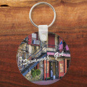  River Street Savannah Georgia Travel Foto Sleutelhanger (Voorkant)