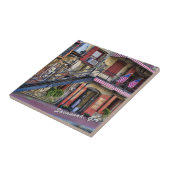 River Street Savannah Georgia Travel Foto Tegeltje (Zijkant)