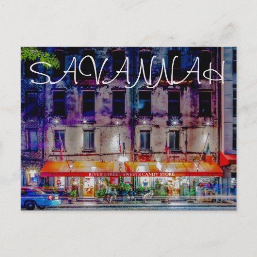 River Street Sweets snoep Store Briefkaart (Voorkant)