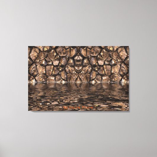 River Styx Walls of Hades Abstract kunstdoek Canvas Afdruk (Voorkant)