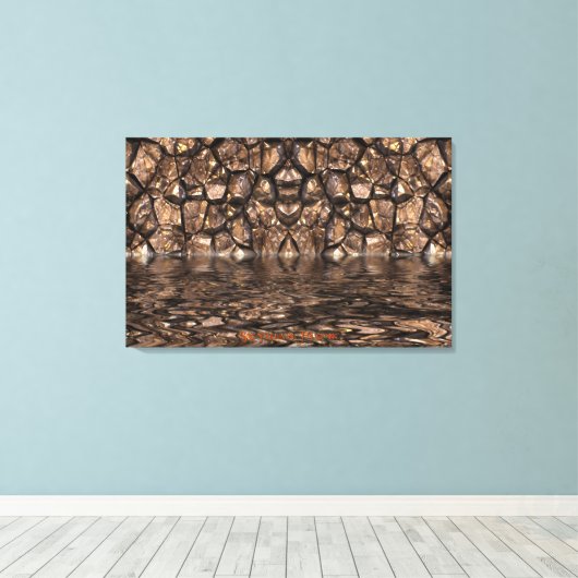 River Styx Walls of Hades Abstract kunstdoek Canvas Afdruk (Insitu (Houten vloer))