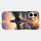 River Sunset Girl Case-Mate iPhone Case (Achterkant (horizontaal))