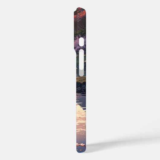 River Sunset Girl Case-Mate iPhone Case (Achterkant / Links)