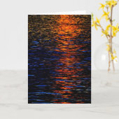River Sunset Greeting/Notecard Kaart (Gele Bloem)