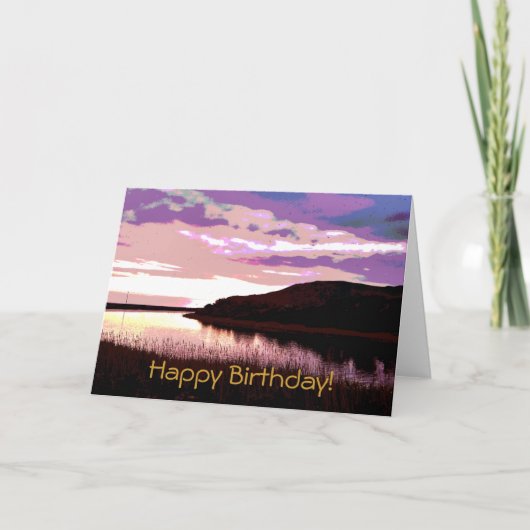 RIVER SUNSET KAART (Voorkant)