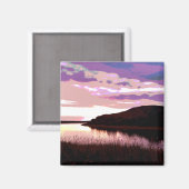 RIVER SUNSET MAGNEET (Voorkant / Achterkant)