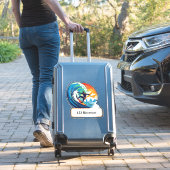 River surfer mailbox address sticker (Koffer Insitu)