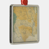 River Systems in de Verenigde Staten Metalen Ornament (Rechts)
