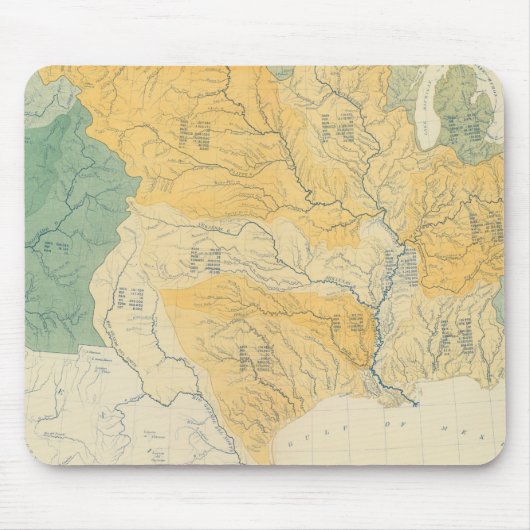 River Systems in de Verenigde Staten Muismat (Voorkant)