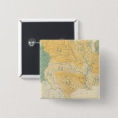 River Systems in de Verenigde Staten Vierkante Button 5,1 Cm (Voorkant /achterkant)