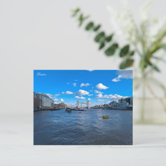 River Thames and Tower Bridge Briefkaart (Staand voorkant)