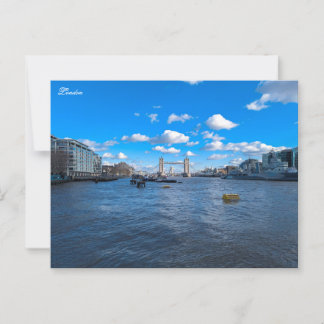 River Thames and Tower Bridge Briefkaart