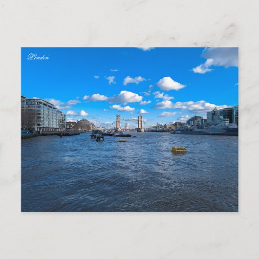 River Thames and Tower Bridge Briefkaart (Voorkant)