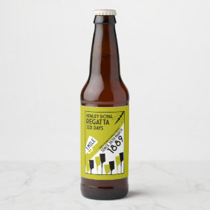 River Thames Regatta -  retro stijl roeien Bier Etiket