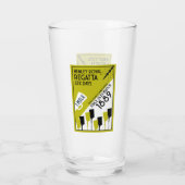 River Thames Regatta -  retro stijl roeien Glas (Achterkant)