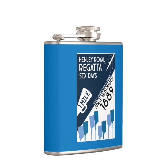 River Thames Regatta -  retro stijl roeien Heupfles (Rechts)