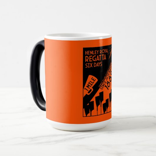 River Thames Regatta -  retro stijl roeien Magische Mok (Voorkant links)