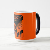 River Thames Regatta -  retro stijl roeien Magische Mok (Voorkant rechts)