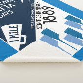 River Thames Regatta -  retro stijl roeien Sherpa Deken (3/4)