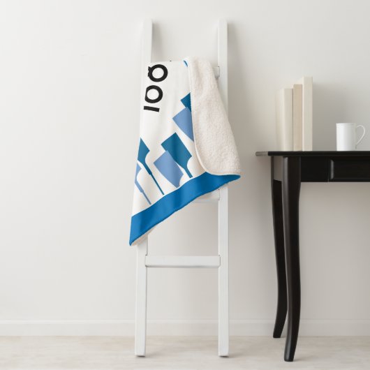 River Thames Regatta -  retro stijl roeien Sherpa Deken (In situ)