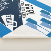 River Thames Regatta -  retro stijl roeien Sherpa Deken (3/4)