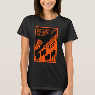River Thames Regatta -  retro stijl roeien T-shirt