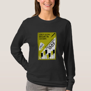 River Thames Regatta - retro stijl roeien T-shirt
