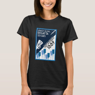 River Thames Regatta -  retro stijl roeien T-shirt