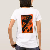 River Thames Regatta -  retro stijl roeien T-shirt (Achterkant)