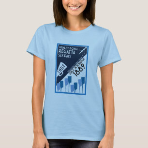 River Thames Regatta -  retro stijl roeien T-shirt