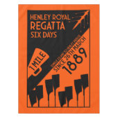 River Thames Regatta -  retro stijl roeien Tafelkleed (Voorkant)