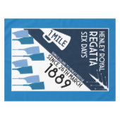 River Thames Regatta -  retro stijl roeien Tafelkleed (Voorkant (Horizontaal))
