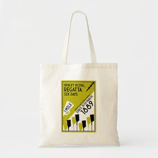 River Thames Regatta - retro stijl roeien Tote Bag (Voorkant)