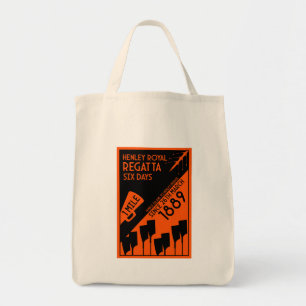 River Thames Regatta - retro stijl roeien Tote Bag