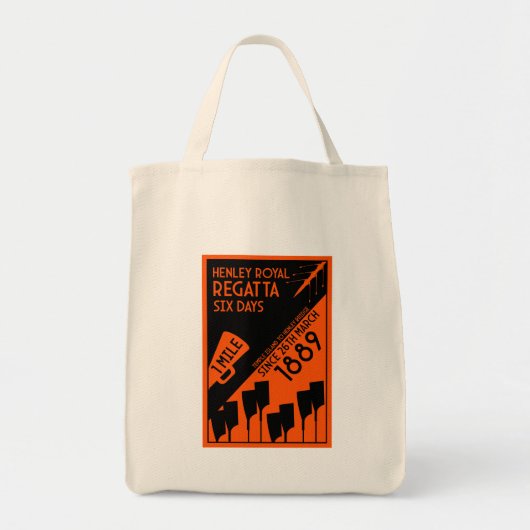 River Thames Regatta -  retro stijl roeien Tote Bag (Voorkant)