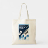 River Thames Regatta -  retro stijl roeien Tote Bag (Achterkant)
