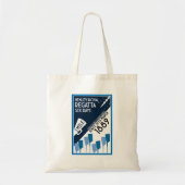 River Thames Regatta -  retro stijl roeien Tote Bag (Voorkant)