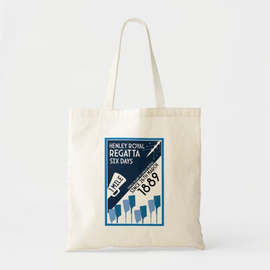 River Thames Regatta -  retro stijl roeien Tote Bag (Voorkant)
