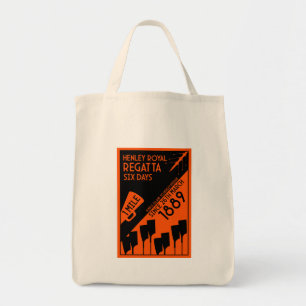 River Thames Regatta - retro stijl roeien Tote Bag
